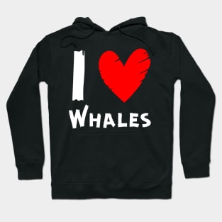 I Love Whales Hoodie